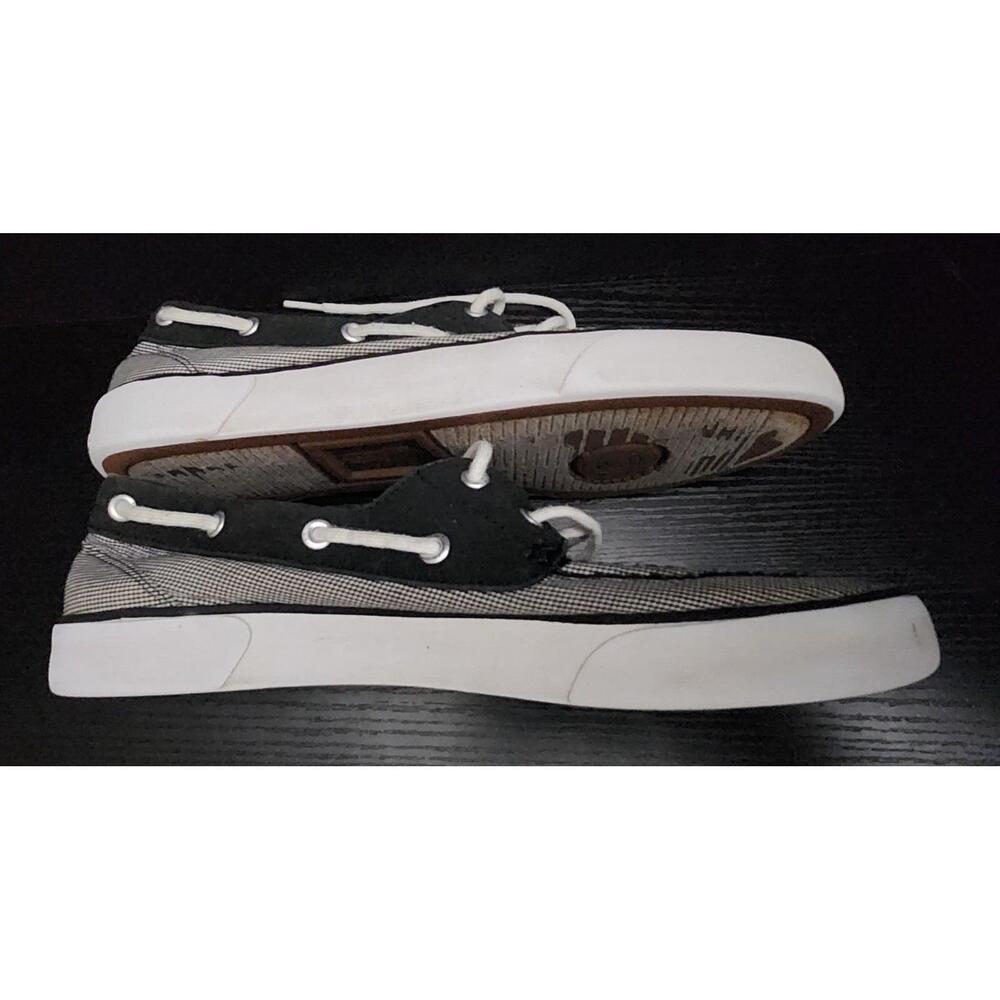 Men's Polo Ralph Lauren Lander Gray Black Canvas Boat Shoes with pony size 10.5D - Picture 4 of 8